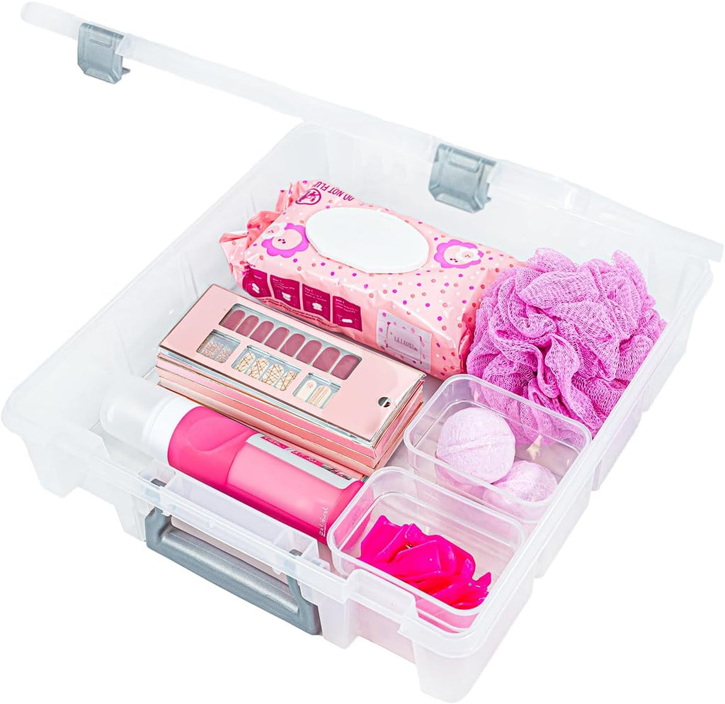 Best Kept Bathroom Cabinet Organizer | Plastic | Hair Product | Baby Bottle Storage | Food Containers | Open Core, 1 Pack