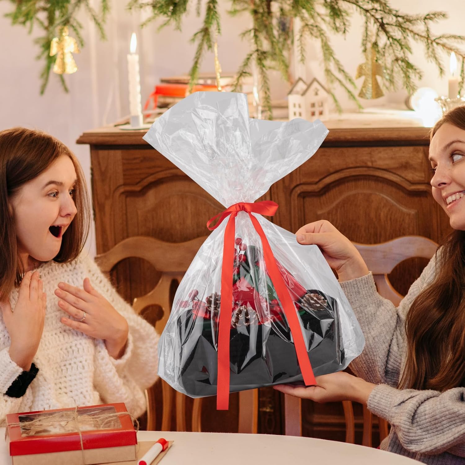 4 Pack Small Storage Shelf Baskets for Organizing, Mini Woven Rope Storage Bins for Towels, Cute Decorative Closet Organizer，Baby Nursery, Gift Empty Baskets -11.81''Lx7.87''Wx4.72''H-Black