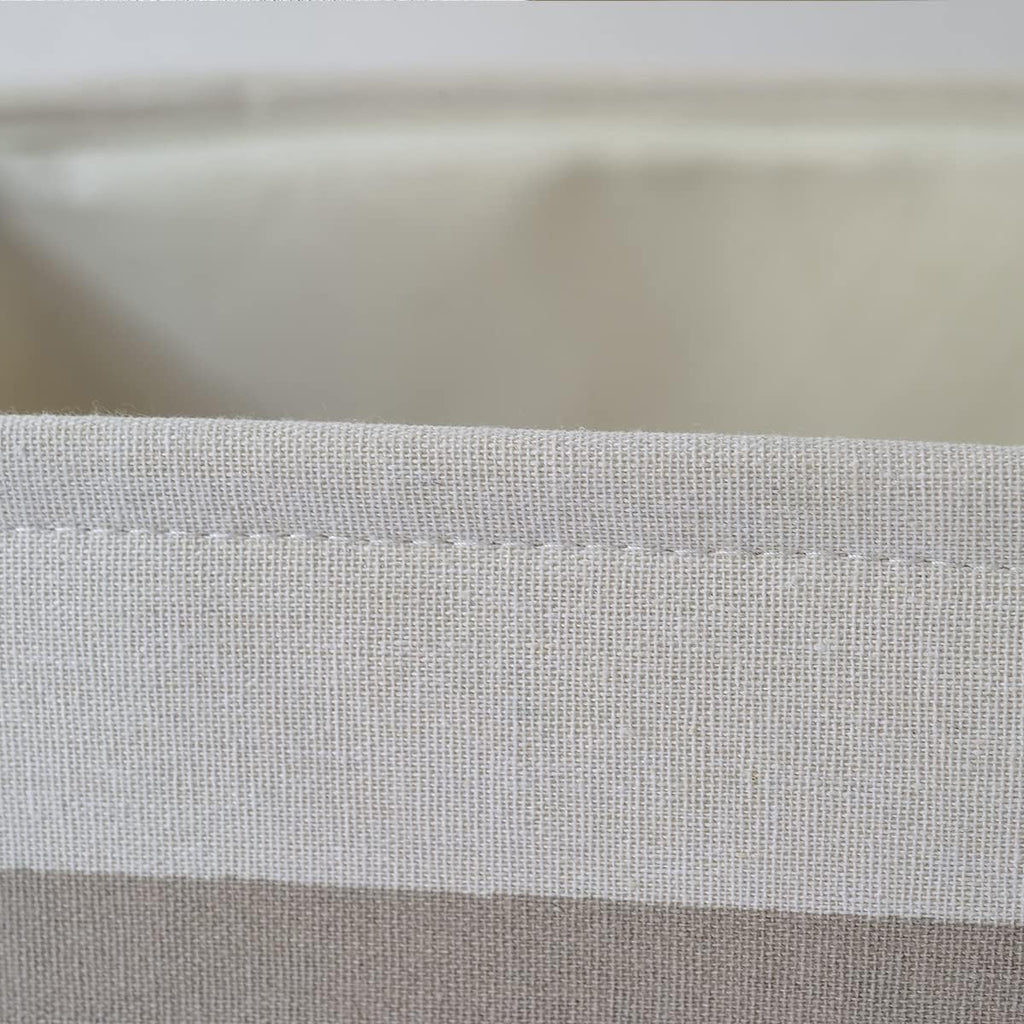 Storage Basket Fabric Sturdy Canvas Storage Bins Organizer with Handles for Clothes and Toy Storage Foldable Storage Boxes Cubes