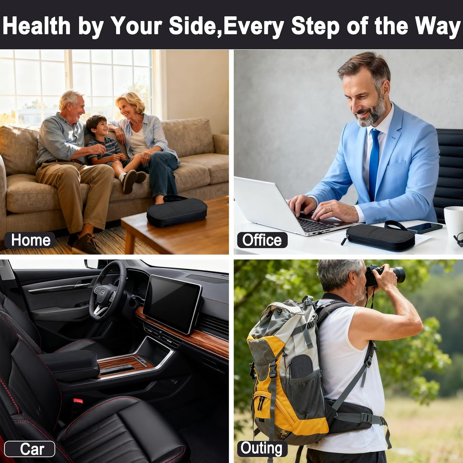 Insulin Cooler Travel Case with 90g TSA Approved Ice Packs – Insulated Diabetic Medication Bag for Insulin Pens & Supplies – Compact & Waterproof for Daily Use & Travel