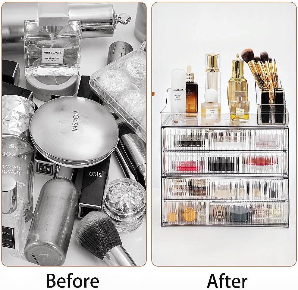 Makeup Organizer Countertop Large Cosmetic Display Cases Cosmetic Organizer Skin care Organizer