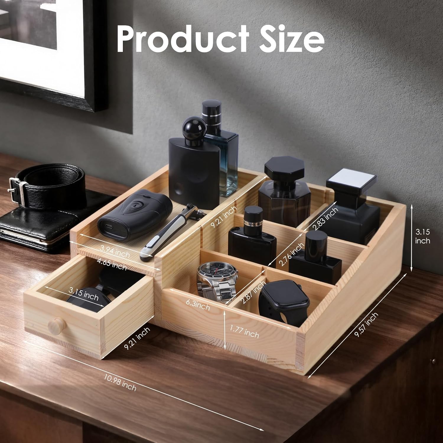 Cologne Organizer For Men,Perfume Organizer,Bathroom Organizers,Coffee Station Organizer,Shelf For Bathroom Counter,Counter Storage,Perfume Stand,Cologne Stand,Organizers for Vanity,Mens Gifts
