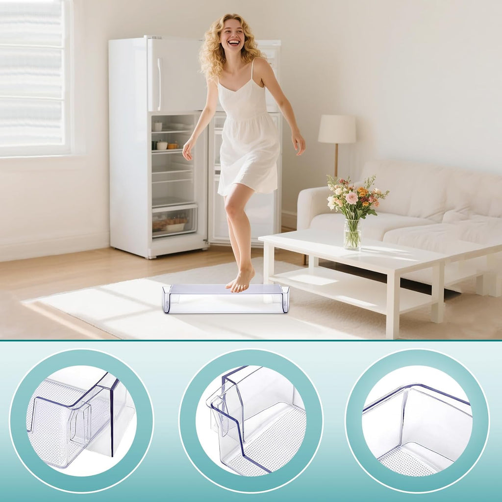 DA63-08645A Refrigerator Door Shelf 1Pack, RT18M6215SR Door Shelf Replacement Compatible with samsung Refrigerator Model: RT18M6215SR RT18M6215SG RT18M6213SR, RT18M6215SG/AA shelf Replace for 4864777