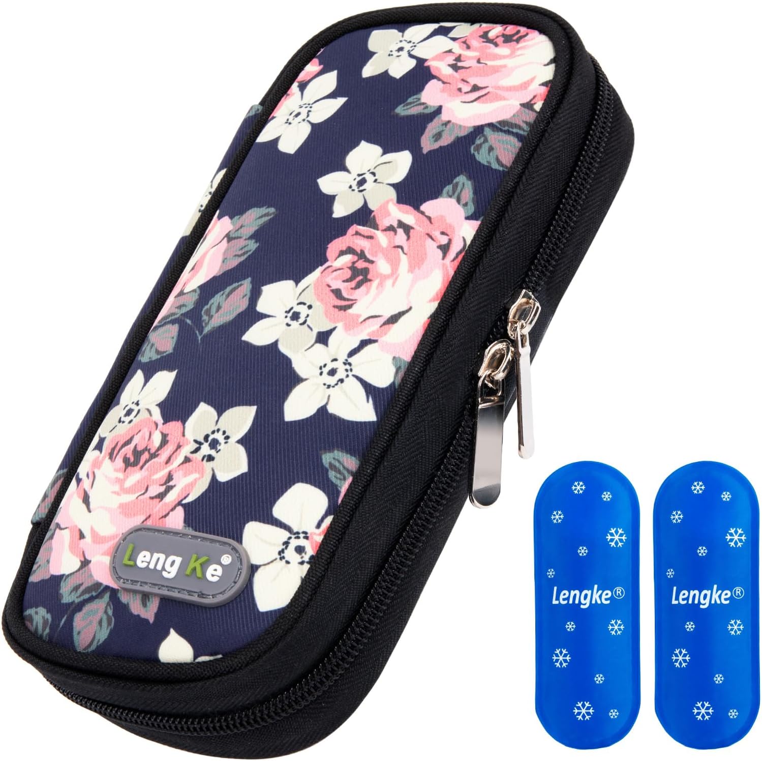 Insulin Cooler Travel Case TSA Approved, Insulin Pen Case, Medication Cooler for Travel (Flower)