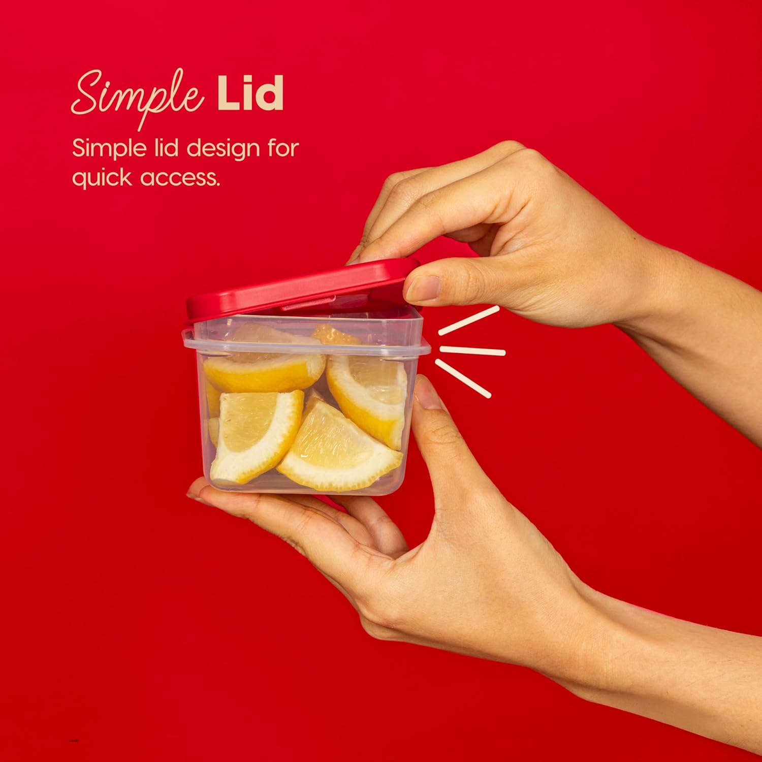 IRIS USA Meal Prep Containers, 44 PC, 12oz + 45oz Combo Set, 22 Food Storage Containers With Lids, To Go Lunch Plastic Food Storage Food Prep, Microwave Dishwasher Freezer Safe, BPA Free, Clear/Red