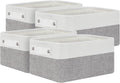 Bidtakay Small Storage Baskets for Organizing [4-Pack] Fabric Storage Bins for Baby Organizer Shelf Baskets for Nursery Storage Collapsible Closet Storage Bins for Home Organization - 11.8x7.8x5 In