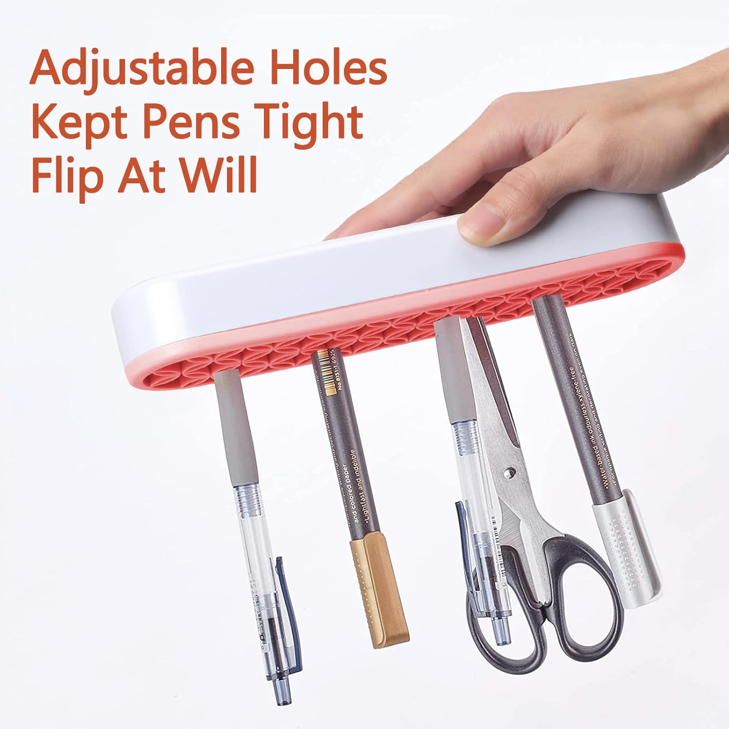 Unaone Silicone Makeup Brush Holder, Multipurpose Beauty Tool Organizer Make up Brush Storage Stand for Painting Pen Brushes Nail Clippers Drill Pens Ruler Sewing Craft Tools (Pink)