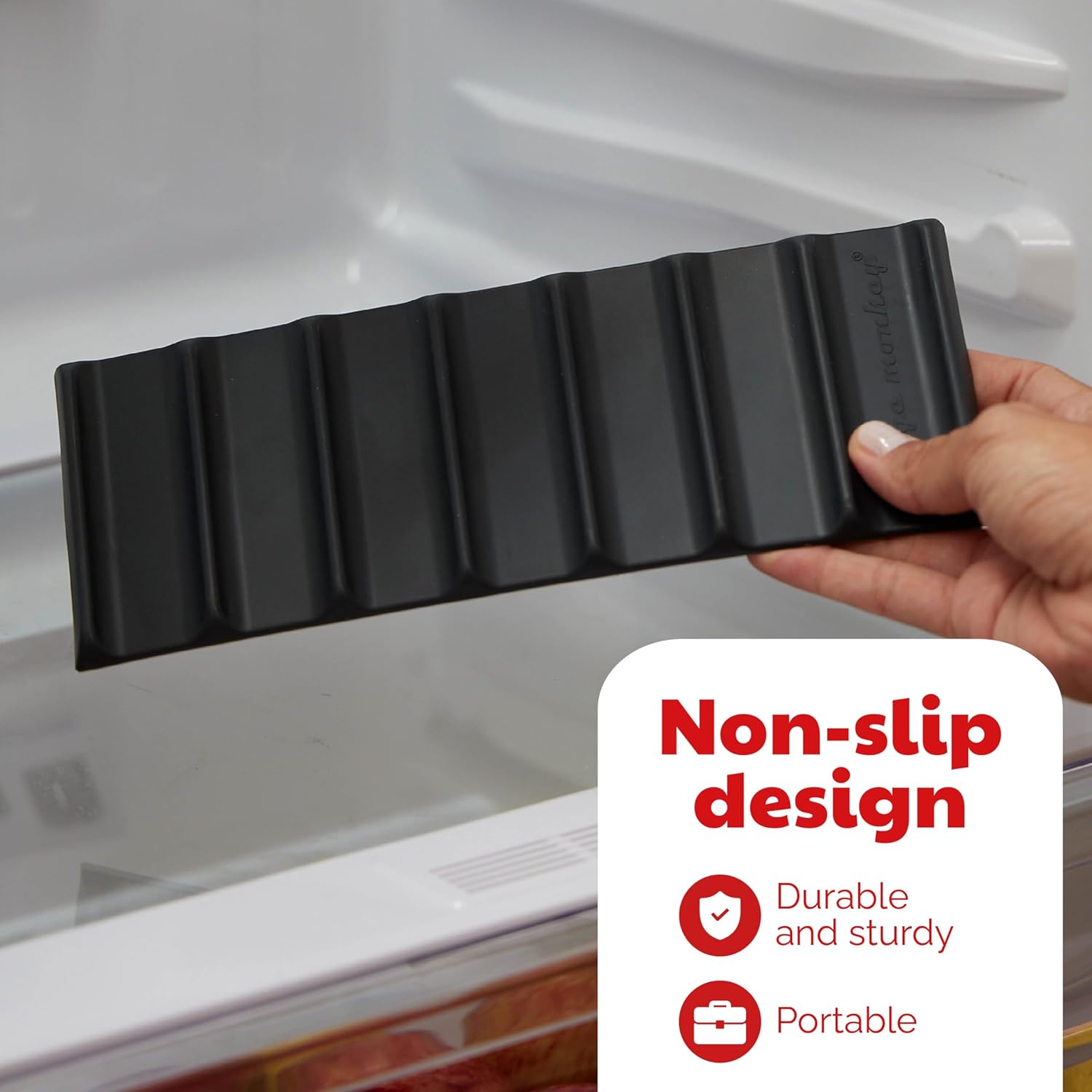 Cooks Innovations Drink Organizer for Fridge, Soda Can Refrigerator Organizers and Storage, Beer-Wine-Water Bottle Holder, Fridge Monkey - Durable Non-Slip&Roll