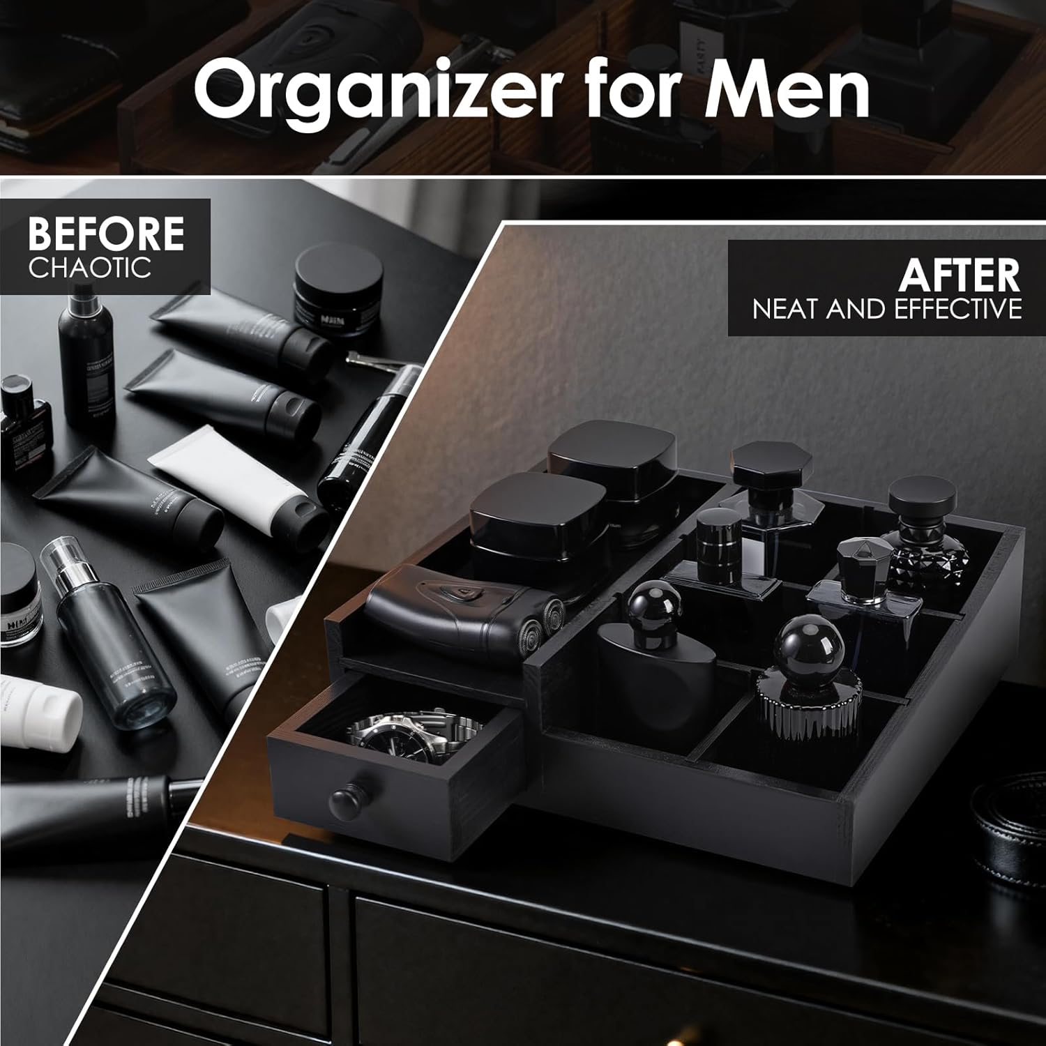 Cologne Organizer For Men,Perfume Organizer,Bathroom Organizers,Coffee Station Organizer,Shelf For Bathroom Counter,Counter Storage,Perfume Stand,Cologne Stand,Organizers for Vanity,Mens Gifts