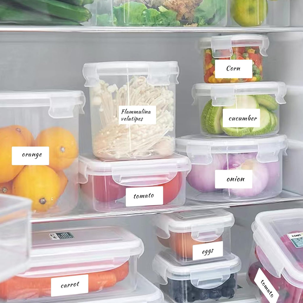 1"×2" Inch Removable Blank Freezer Labels,Water/Oil/Tear Resistant/Ink Won't Smudge No Residue (378 pcs,1 Bag)