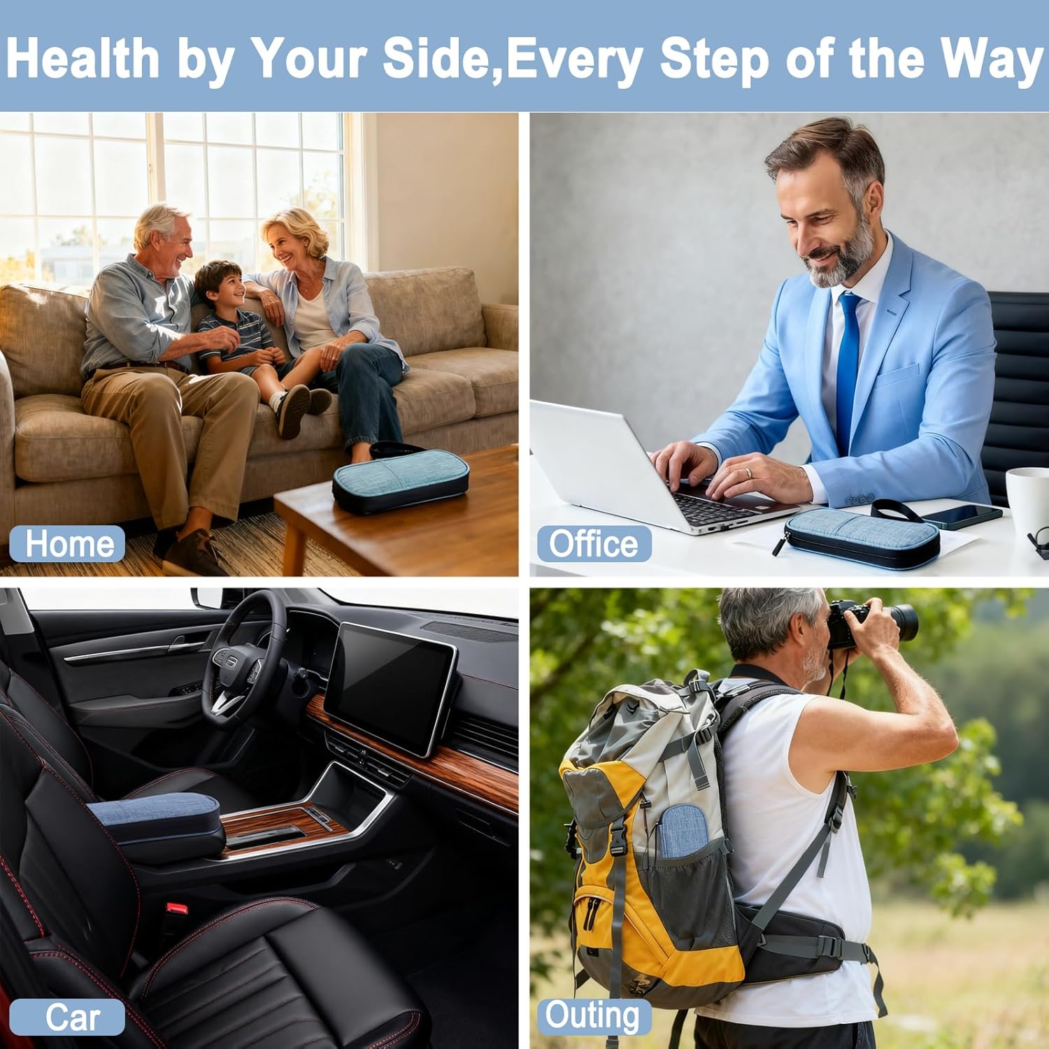 Insulin Cooler Travel Case with 90g TSA Approved Ice Packs – Insulated Diabetic Medication Bag for Insulin Pens & Supplies – Compact & Waterproof for Daily Use & Travel