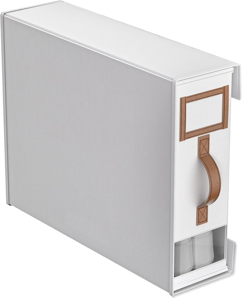 1 Pack Bed Sheet Organizers And Storage,Foldable Sheets Organizer For Linen Closet,Bedding Storage Box With Handle For Thin Bedsheets,Clothes,Blanket-White