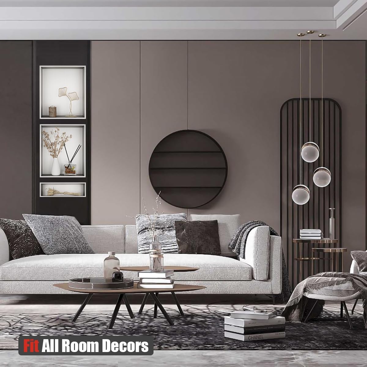 JQK Shower Niche No Tile Need, 18"×14" Brushed Nickel Bathroom Insert Shelf, 304 Stainless Steel Recessed Shower Caddy Organizer Storage, SNL1814-BN