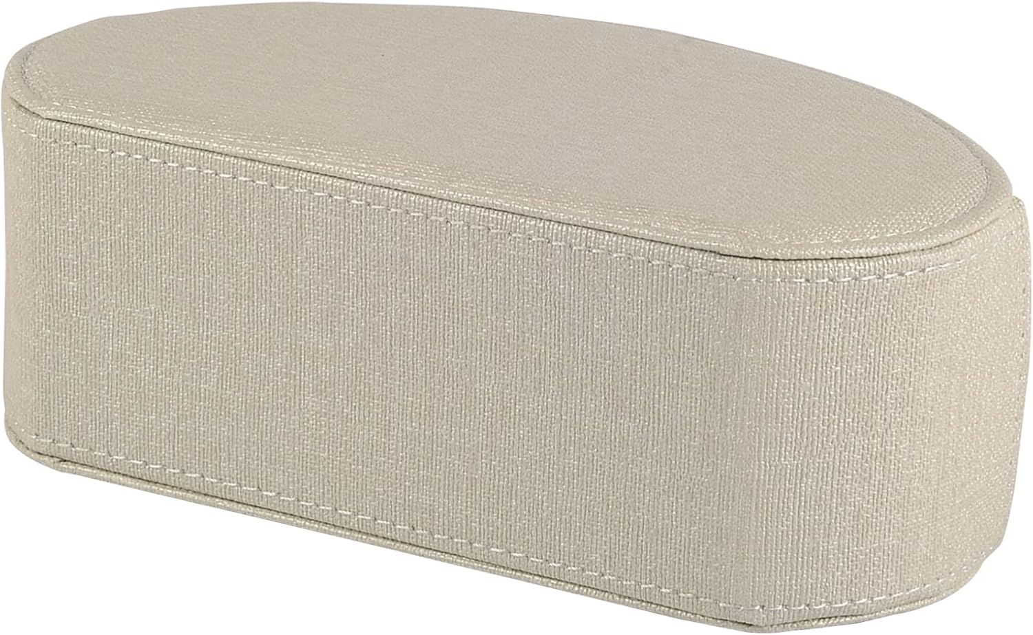 Remote Control Holder,TV Remote Caddy/Box with 5 Compartments,Bedside Table Organizer for Controller,Glasses,makeup brushes,jewelry and Media Player,Pen/Pencil Storage (Cream)