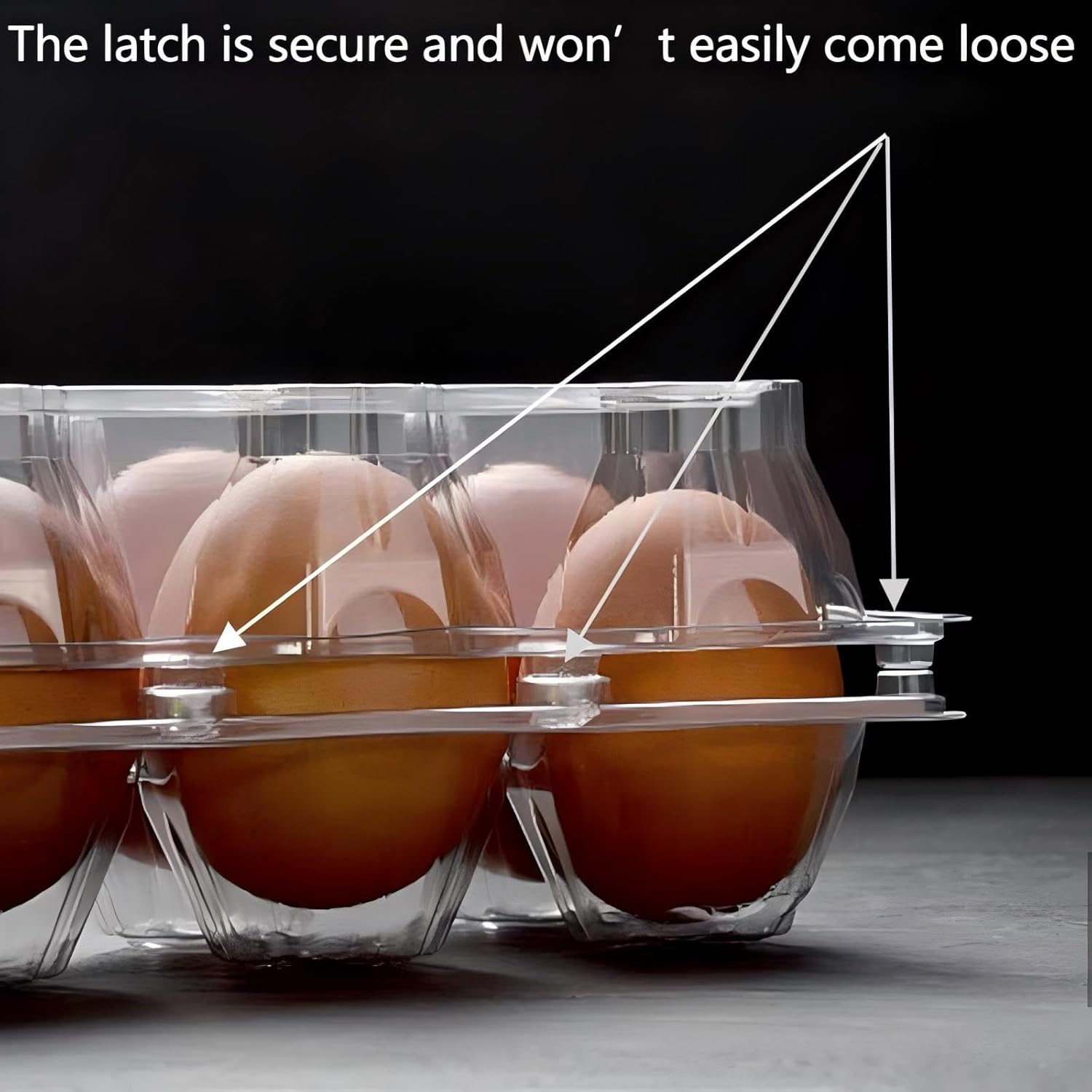 40 Pack 12-Egg Cartons Plastic Clear 3X4 Grids Reusable Storage Container, Stackable Cheap Bulk 1/2 Dozen Egg Trays for Refrigerator/Farms/Camping/Travel