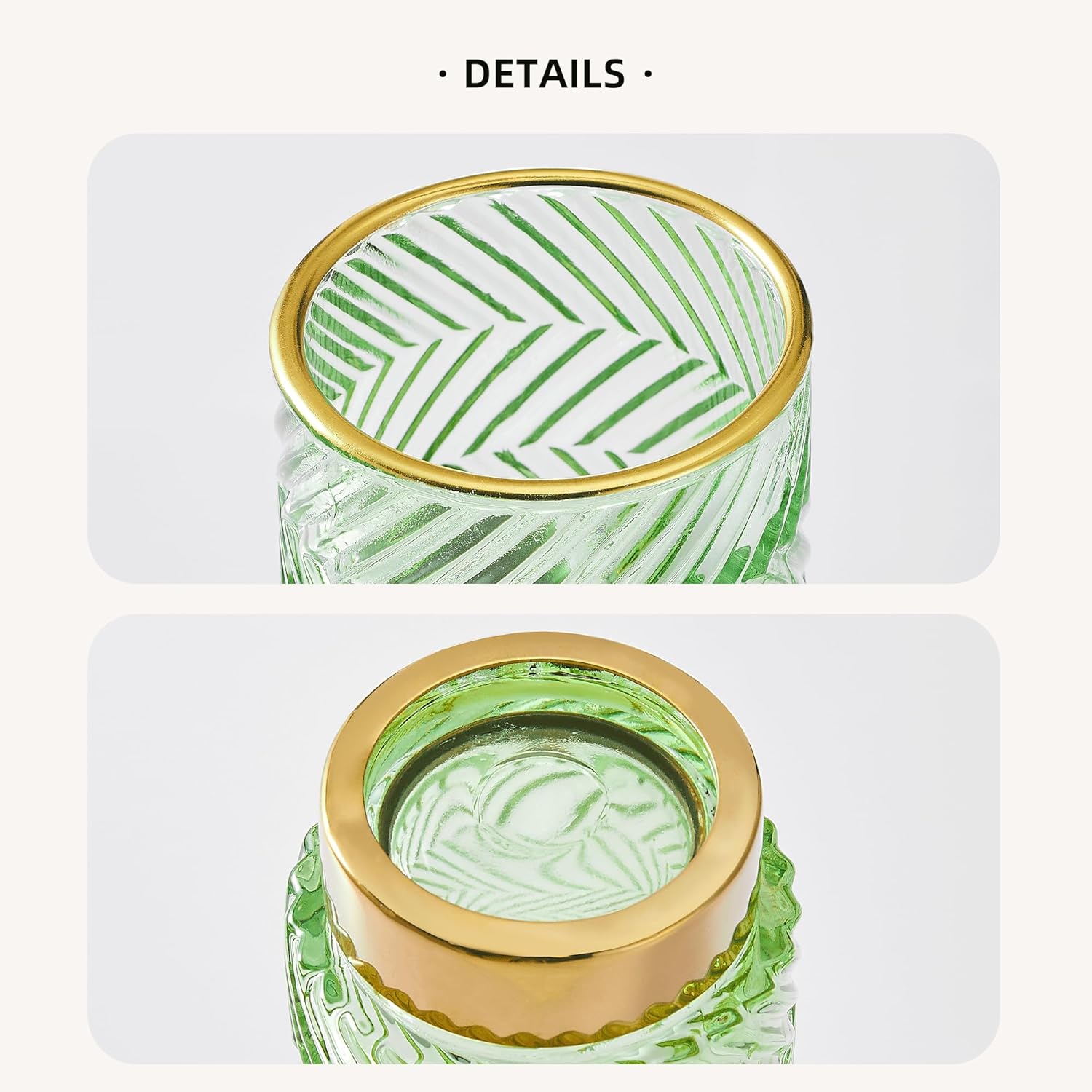 Makeup Brush Holder Organizer,Toothbrush Holders,Desk Pen Pencil Holder,Multifunctional Vintage Glass Brush Cup（A40-1-US）