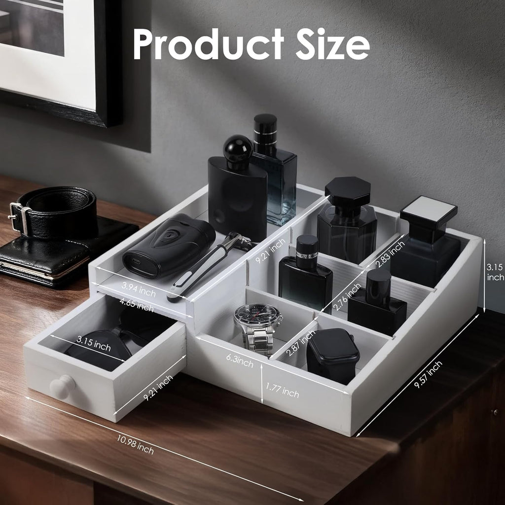 Cologne Organizer For Men,Perfume Organizer,Bathroom Organizers,Coffee Station Organizer,Shelf For Bathroom Counter,Counter Storage,Perfume Stand,Cologne Stand,Organizers for Vanity,Mens Gifts