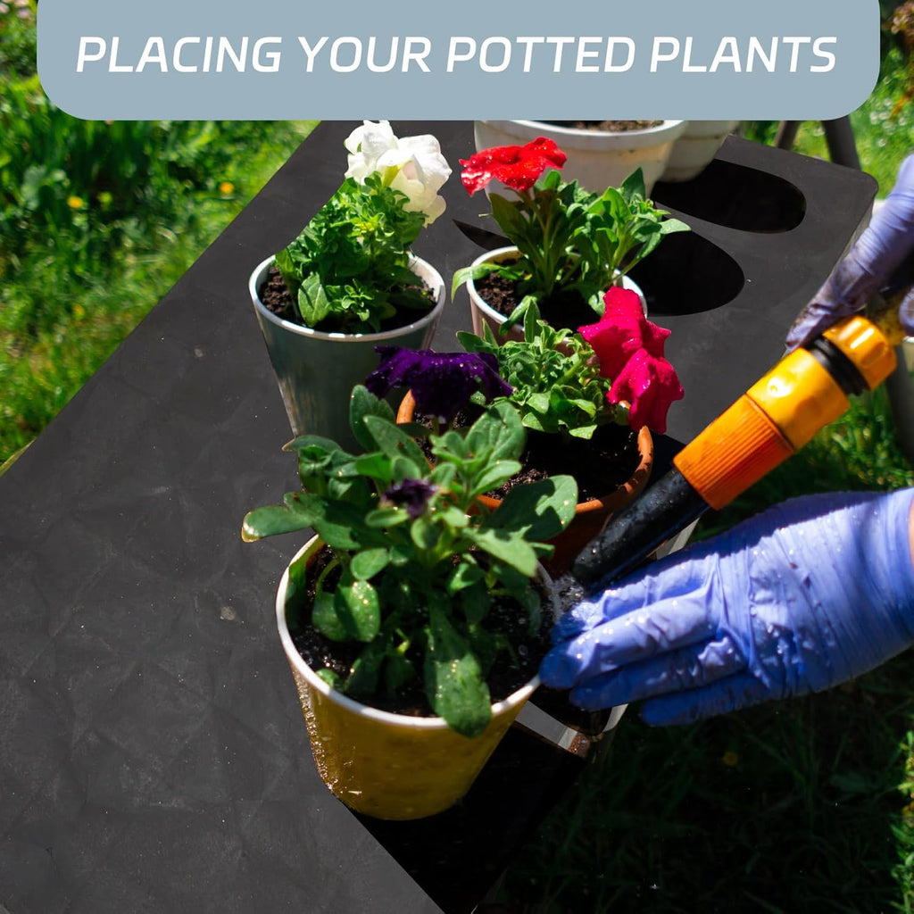 1 Pcs Plastic Pallet for Basement Storage Easy Stack Lightweight Floor Pallet Display Flooring Room Supermarket Christmas, Support up to 2000 Lbs (40'' L X 20'' W X 5.5'' H,Black)