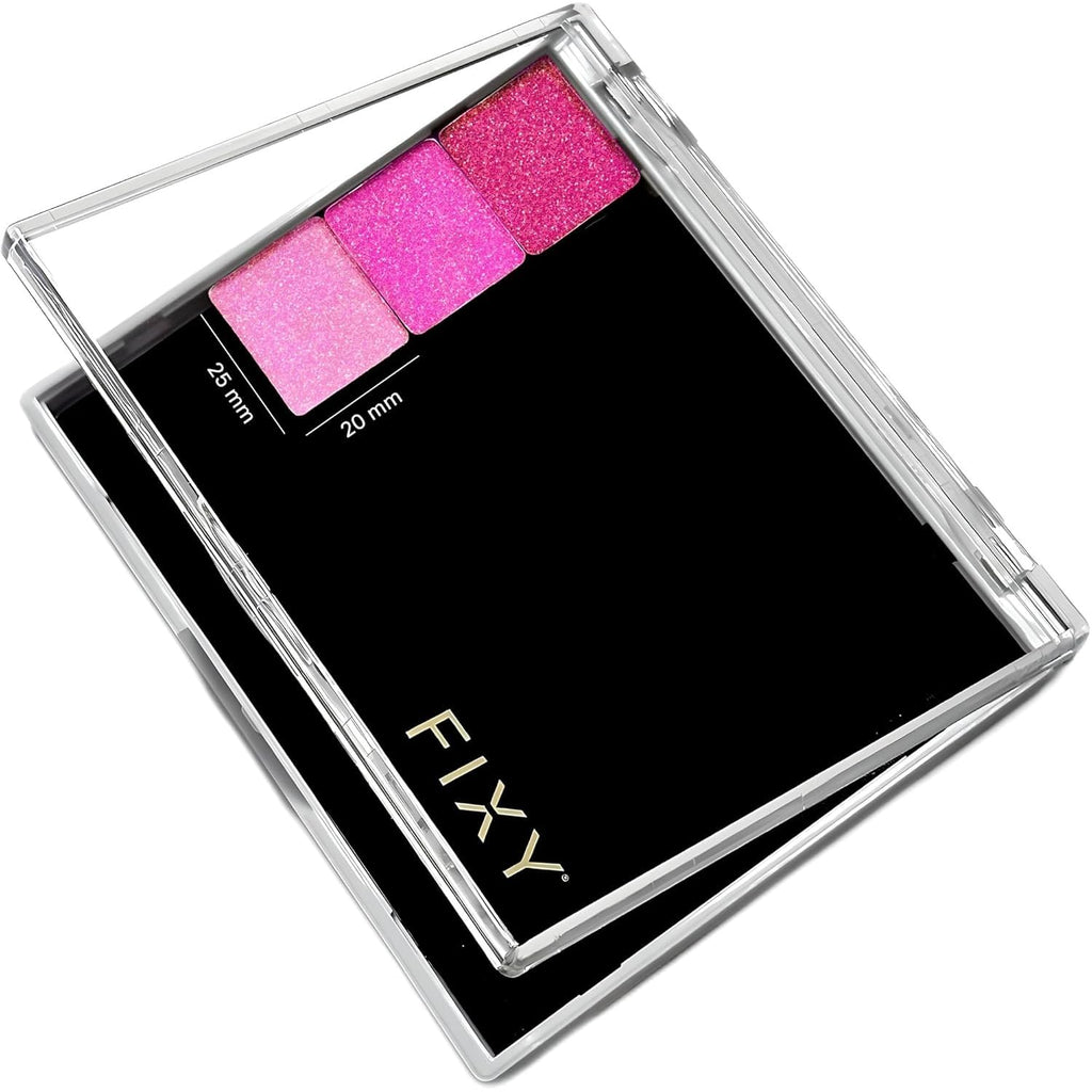 FIXY Empty Magnetic Makeup Palette Set of 5 (4.8"x4.0") and 20 Magnetic Metal Round Pans of 27mm | Travel Friendly Empty Palette | Depotting, Organizing Eyeshadow, Blush, Foundation and Face Powder