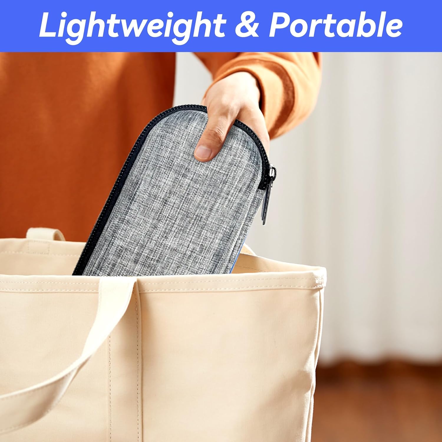 Insulin Cooler Travel Case with 2 Ice Packs, Portable Medication Diabetic Cooler Organizer Bag for Daily Life and Trip Use, Grey (Grey, Hard Case)