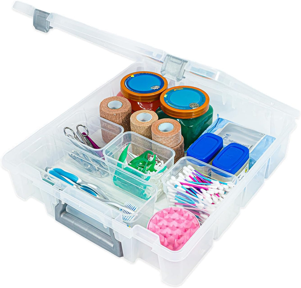 Best Kept Bathroom Cabinet Organizer | Plastic | Hair Product | Baby Bottle Storage | Food Containers | Open Core, 1 Pack