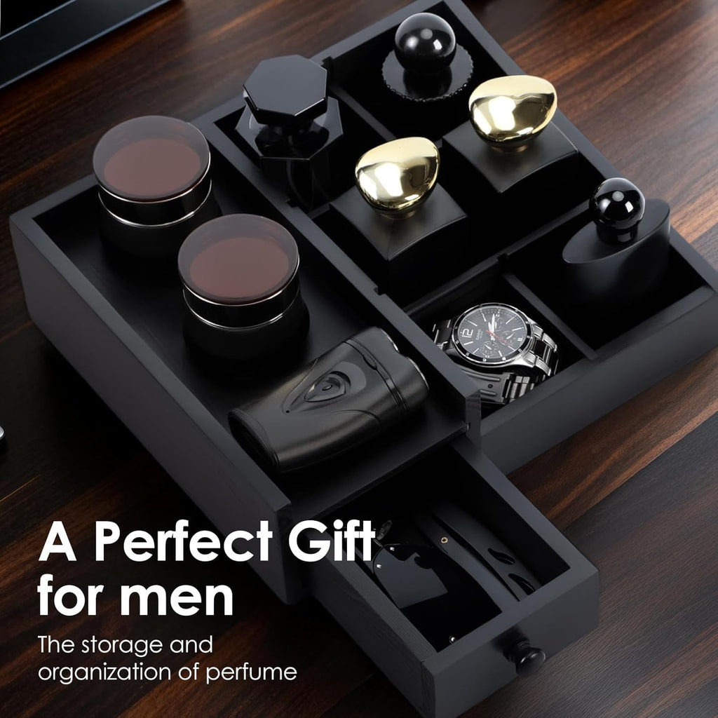 Cologne Organizer For Men,Perfume Organizer,Bathroom Organizers,Coffee Station Organizer,Shelf For Bathroom Counter,Counter Storage,Perfume Stand,Cologne Stand,Organizers for Vanity,Mens Gifts