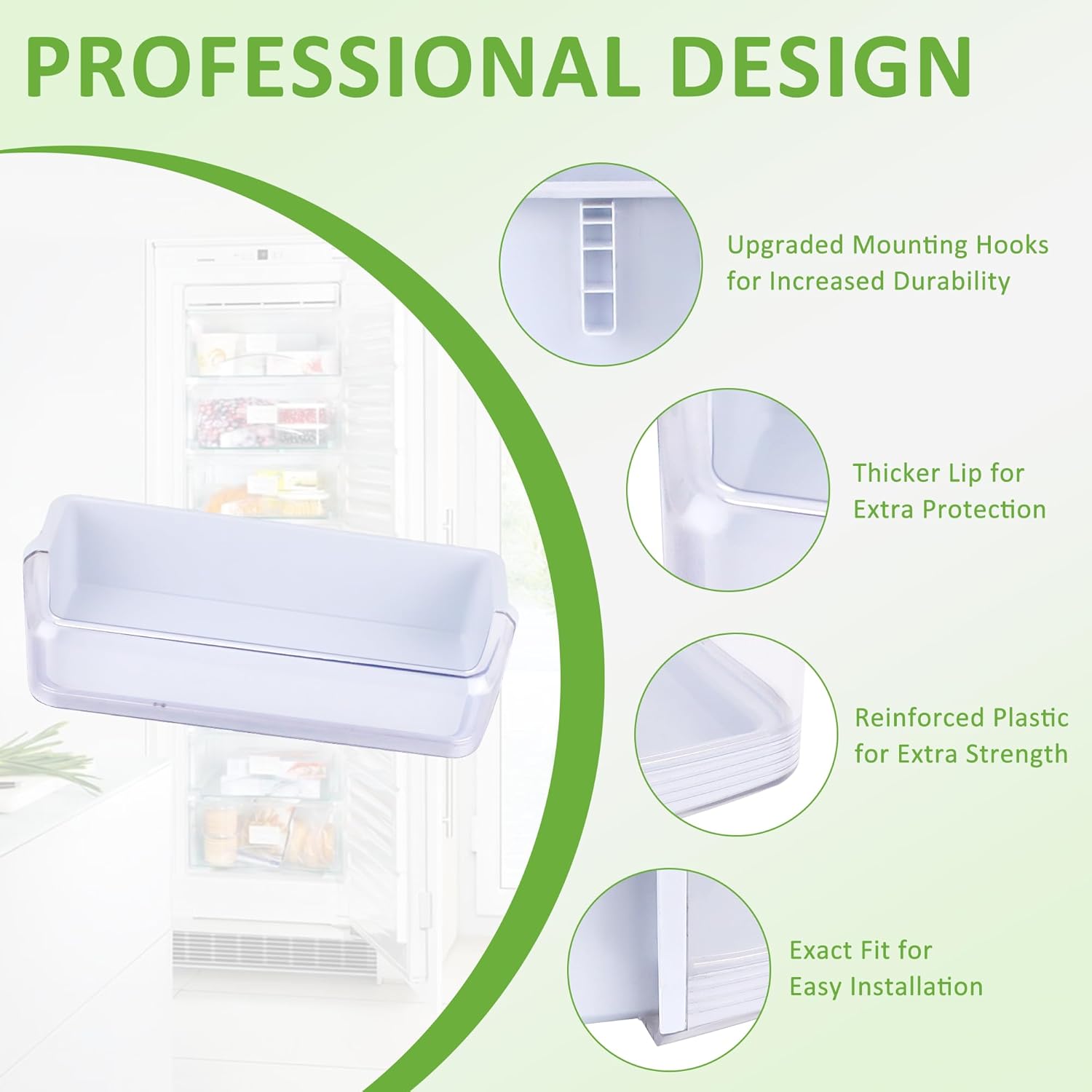 DA97-06177C DA97-06177B Rsg257aars Door Shelf Bin for RS22HD/RSG257 Replace EAP4173985,PS4173985,2050273,AP4457757 by MIFLUS