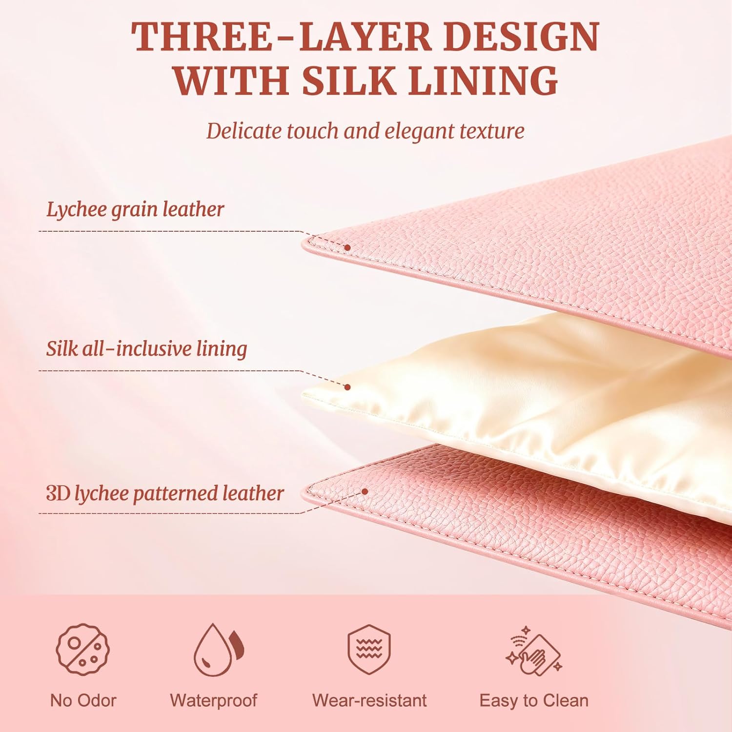 Makeup Case for Women,Travel Make Up Bag Organizer With Compartments and Handle,Portable Cosmetic Bags for Girl,Toiletry Bag for Women - Pink