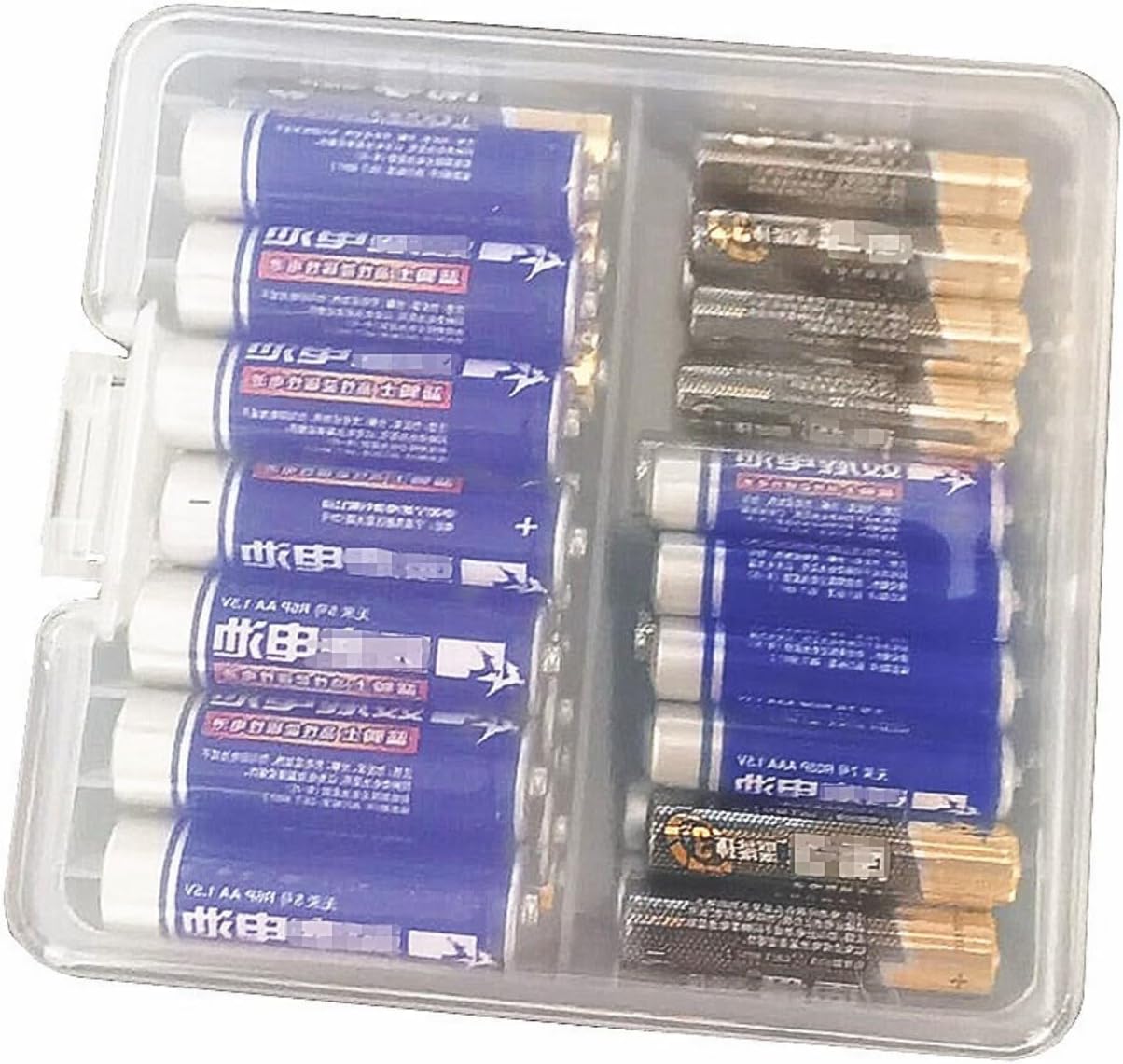 Battery Holder 100Pcs AA 3A Case Organizers Container Batteries Storage Box Hard Case Storage Box