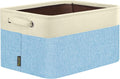 BALEINE 1 Pack Fabric Storage Bins for Shelves, Linen Storage Baskets for Organizing, Decorative Closet Bins for Clothes, Home (Green, 17''x13''x10.5'')