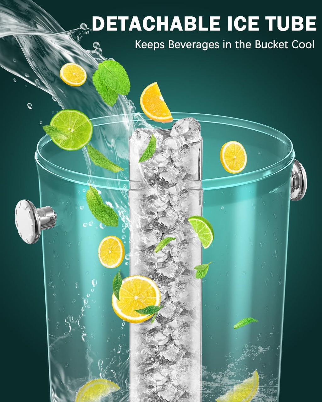 1.5 Gallon Drink Dispensers for Parties, [Easy-to-Clean Drip Tray Design] [Cold & Hot Dual-Use] Beverage Dispenser with Stand & Ice Core, Stainless Steel Juice Dispenser for Home Lemonade, Catering