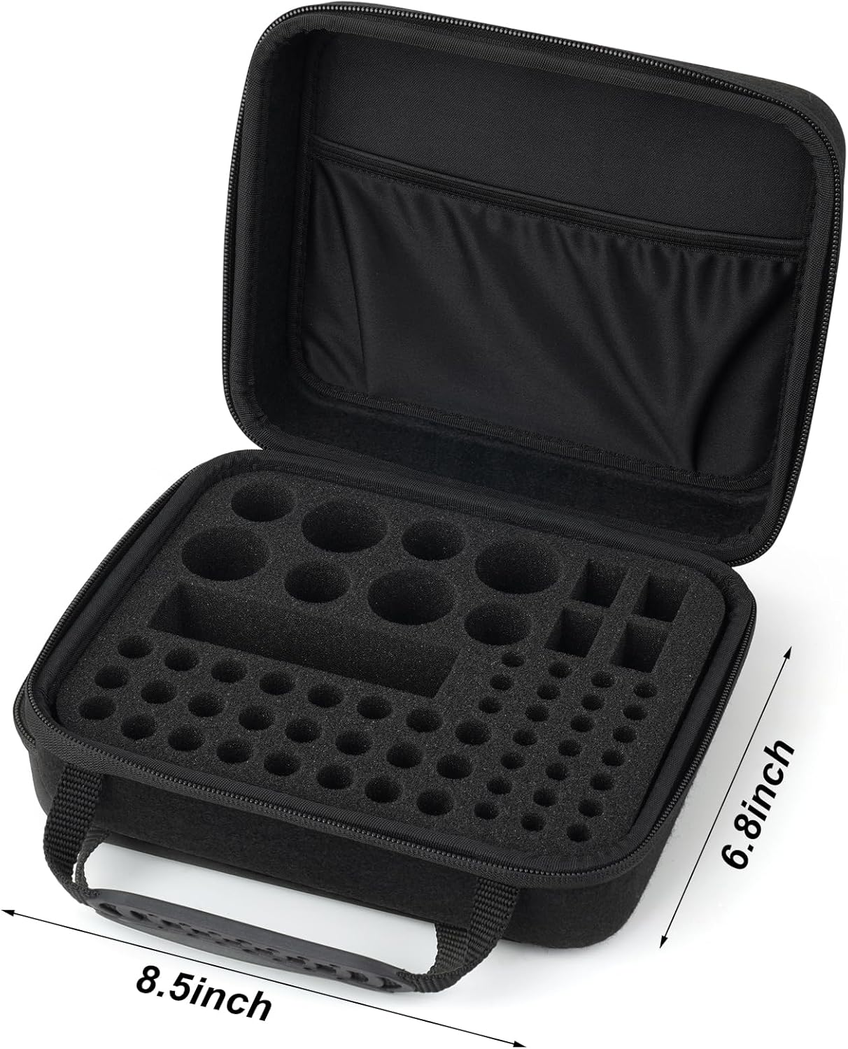 Hard Battery Organizer Storage Box, Battery Organizer Carrying Case Bag Holder Holds 60＋ Batteries AA AAA C D 9V - with Battery Tester BT-168 (Batteries are Not Included)