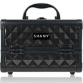 SHANY Chic Makeup Train Case Cosmetic Box Portable Makeup Case Cosmetics Beauty Organizer Jewelry storage with Locks, Multi trays Makeup Storage Box with Makeup Mirror - Twilight