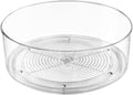 Refrigerator Lazy Susan, Round Clear Turntable Organizer, Plastic 360 Degree Rotating Lazy Susan for Fridge, Food Storage Container for Kitchen,1pcs