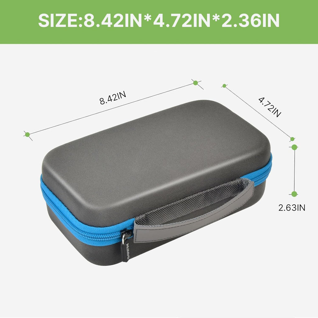 ALKOO Battery Organizer Storage Holder Case Box for 69+ Batteries AA AAA C Cell 9V 3V Lithium - No Tester Included (Blue)