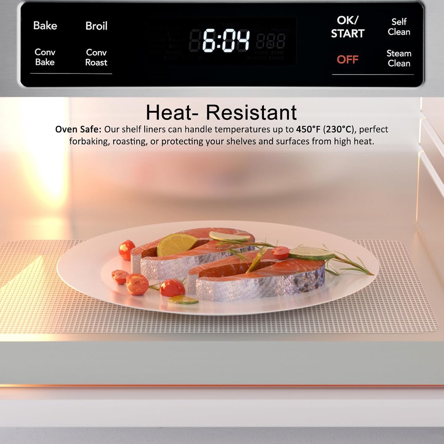 Silicone Non-Slip Shelf Liner - 1 x 12 FT - Drawer Liner, Durable Grip Liner for Kitchen Cabinets, Fridges, Desks