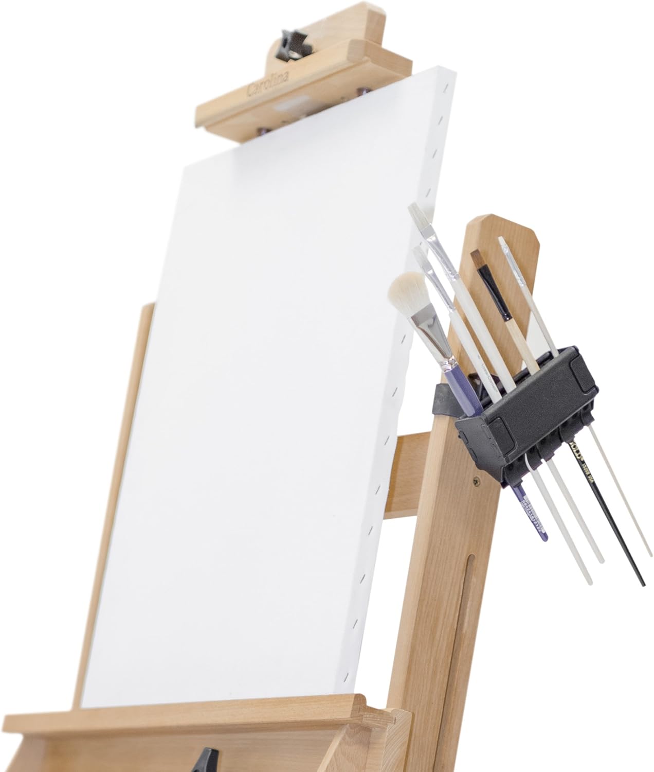 Easy To Use Products Brush Grip Paintbrush Holder and Drying Rack/Caddy, Painting Supplies (Black)