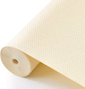 100% EVA Shelf Liner for Kitchen Cabinet, 12" x 120" Drawer Liners Non Adhesive Non Slip Waterproof Plastic Paper, Dresser Pantry Bathroom Refrigerator Protector, Cream