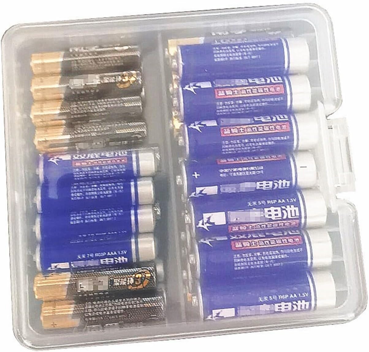 Battery Holder 100Pcs AA 3A Case Organizers Container Batteries Storage Box Hard Case Storage Box