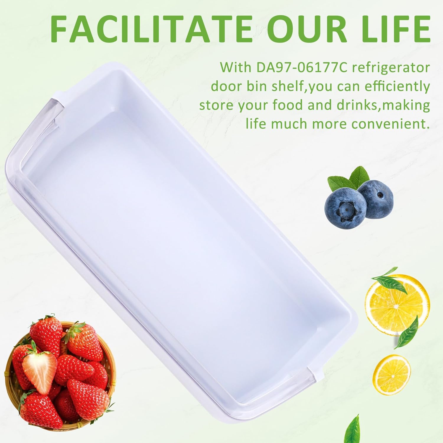 DA97-06177C DA97-06177B Rsg257aars Door Shelf Bin for RS22HD/RSG257 Replace EAP4173985,PS4173985,2050273,AP4457757 by MIFLUS