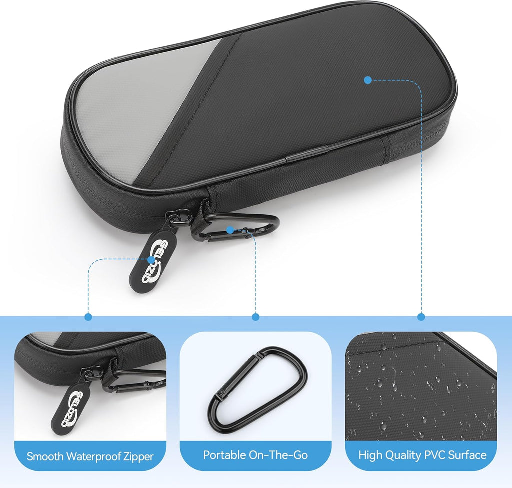 Insulin Travel Case Diabetic with 2 Reusable Ice Packs for Insulin Pen and Other Diabetic Supplies, Insulin Cooler Travel Case for The Daily Life and Trip, Black with Gray