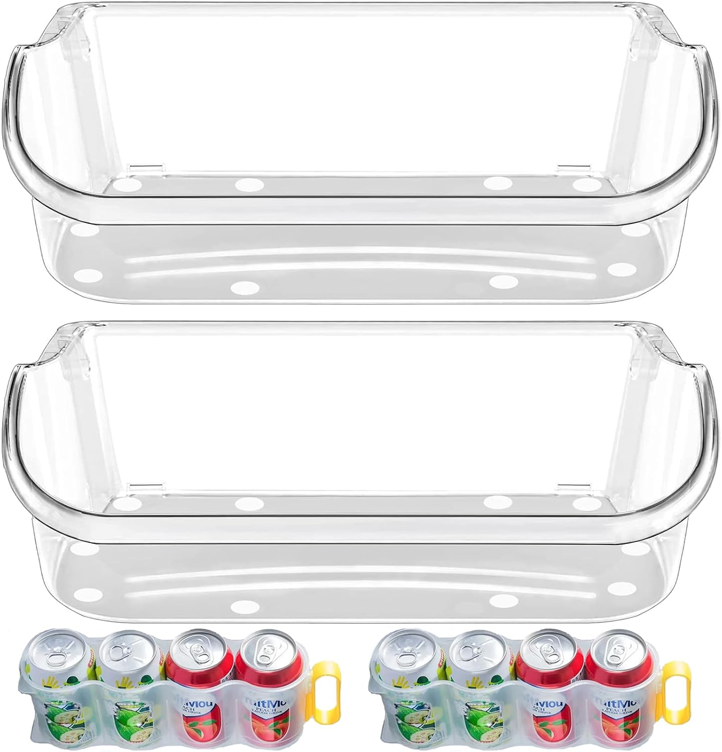 UPGRADE 240356402 Refrigerator Door Bin Replacement Part, Compatible with Frigidaire Refrigerator Door Shelf LFSS2612TF0 FFSS2615TS0 FGHS2631PF4A FGHS2655PF LGUS2642LF1 LFSS2612TE0 Door Bin(2-Pack)