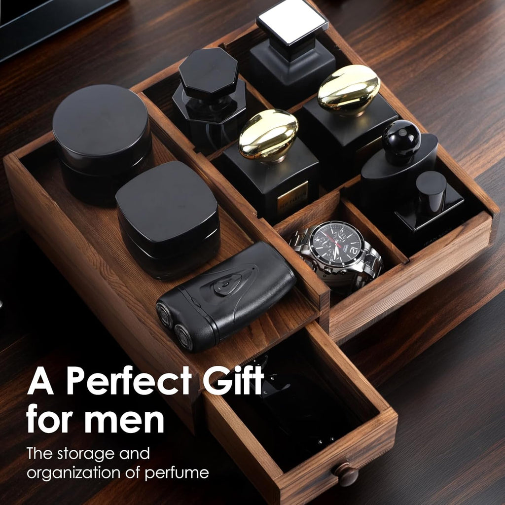 Cologne Organizer For Men,Perfume Organizer,Bathroom Organizers,Coffee Station Organizer,Shelf For Bathroom Counter,Counter Storage,Perfume Stand,Cologne Stand,Organizers for Vanity,Mens Gifts