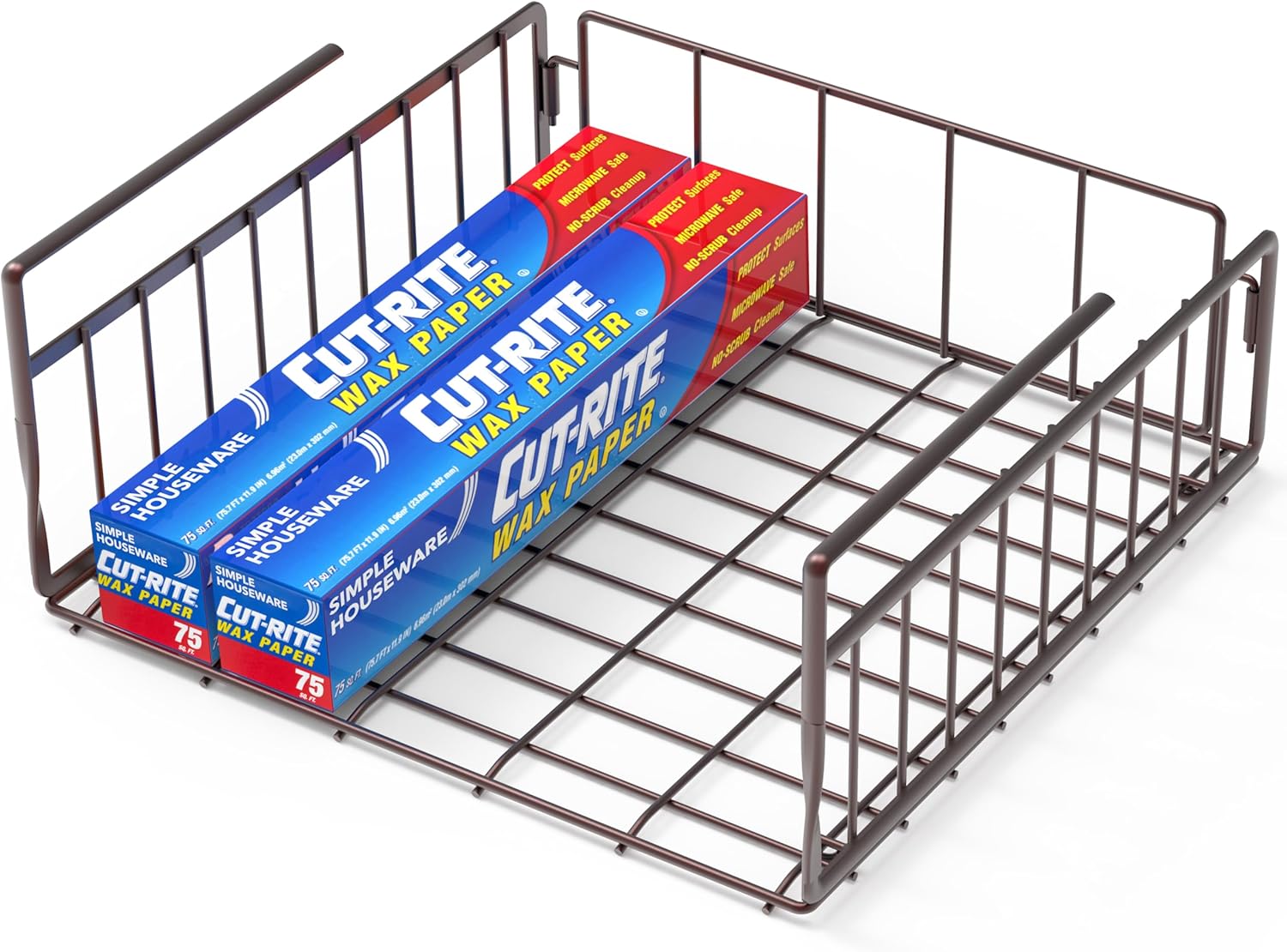 Simple Houseware Under Shelf Basket, Bronze