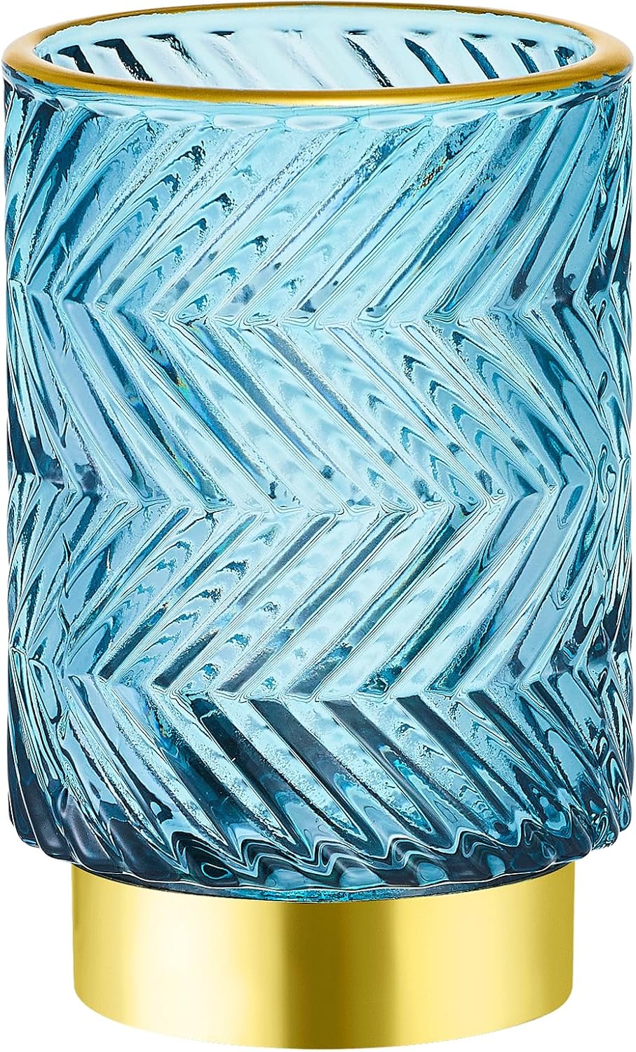 Makeup Brush Holder Organizer,Toothbrush Holders,Desk Pen Pencil Holder,Multifunctional Vintage Glass Brush Cup（A40-3-US）