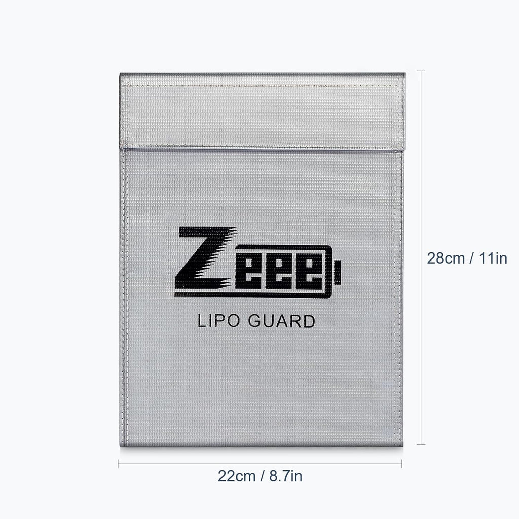 Zeee Fireproof Lipo Battery Bag Explosion-Proof Charging & Storage Organizer to Protect Your Gear