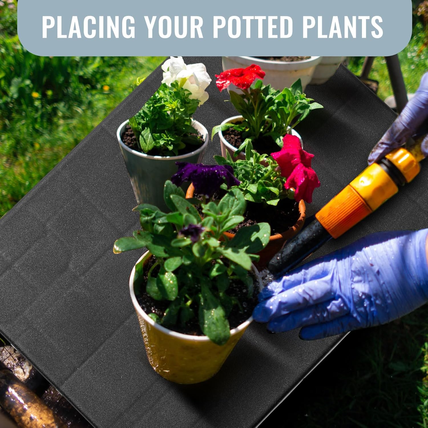 1 Pcs Plastic Pallet for Basement Storage Easy Stack Lightweight Floor Pallet Display Flooring Room Supermarket Christmas, Support up to 2000 Lbs (15.7'' L X 12'' W X 4.7'' H,Black)