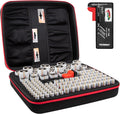Tenergy Large Battery Organizer Storage Case with Battery Tester, Holds 120 Batteries AA AAA C D 9V (Batteries not Included)