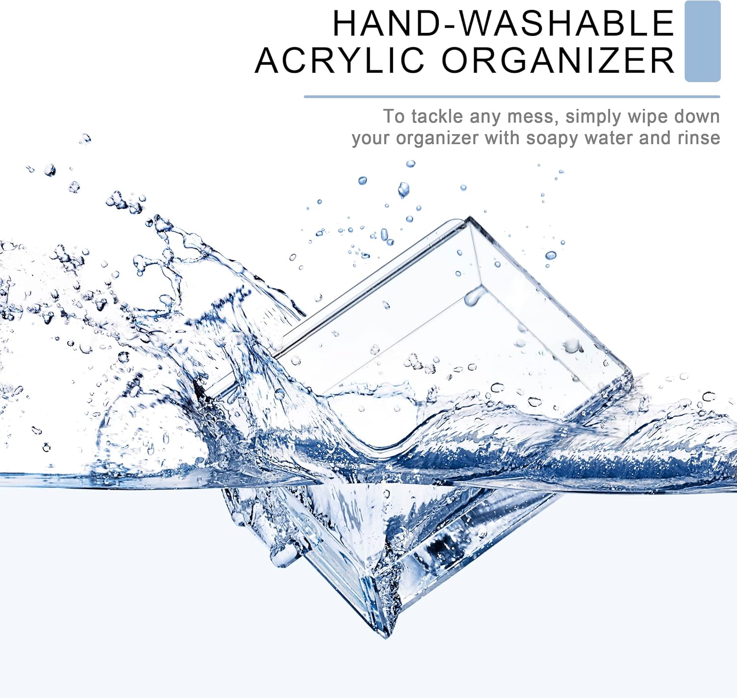 Sorbus Large Makeup Organizer - Clear Stackable Jewelry & Makeup Organizer For Vanity, Bathroom Storage, Dresser - 12 Drawers Cosmetic Beauty Organizers and Storage with Lipstick, Makeup Brush Holder