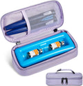 Insulin Vial Cooler Travel Case TSA Approved 300g Reusable Ice Brick Insulin Pen Case Holds 2 Pens and 2 Vials Long Lasting Medicine Cooler for Travel Camping and Outdoor Activities (Purple)